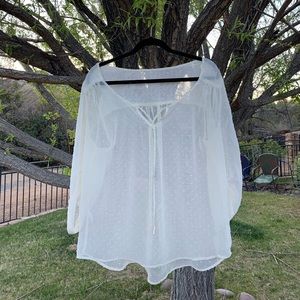Sheer Poplin Blouse